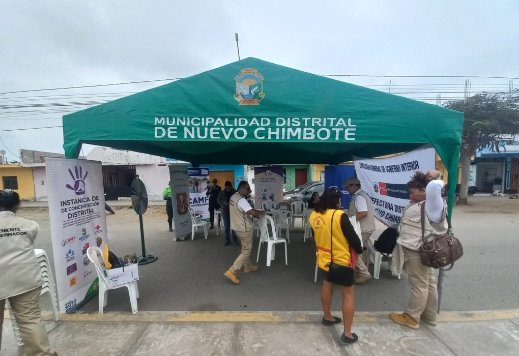 Instituciones de Nuevo Chimbote se unen para La Feria De Sensibilización Contra la violencia a la mujer