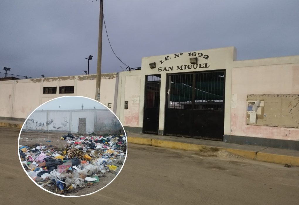 Recicladores convierten jardín San Miguel en un foco de infección