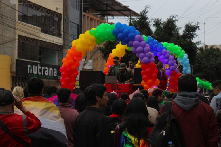 Concentración de la marcha por el día del orgullo